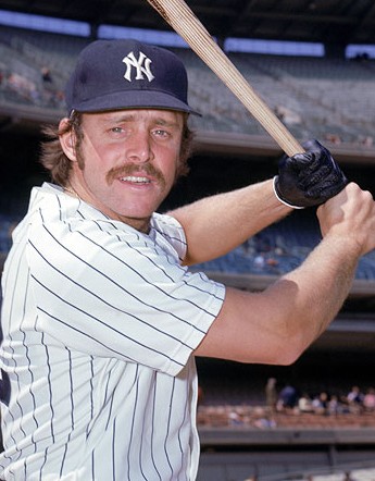 UNDATED: Ron Blomberg #12 of the New York Yankees poses for an action portrait. Ron Blomberg played for the Yankees from 1969-1976. (Photo by Louis Requena/MLB Photos via Getty Images) *** Local Caption *** Ron Blomberg